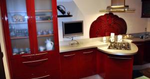 Cucina artigianale moderna Saro design esclusivo in legno